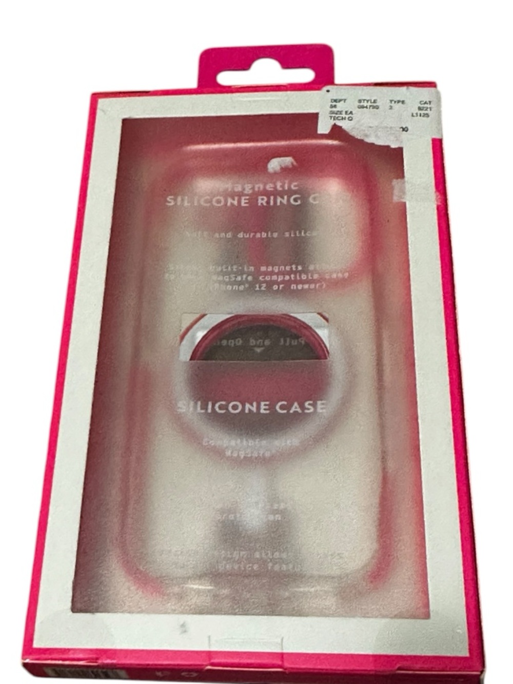 MVMT Clear iPhone 16 Case with Hot Pink Bumper & Detachable MagSafe Grip - Picture 4 of 4